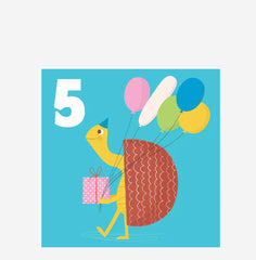 Rex London Tortoise Age Five Card