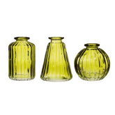 Sass & Belle Olive Green Bud Vases - Set of 3