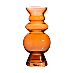 Sass & Belle - Selina Glass Vase Dark Amber