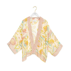 One Hundred Stars Giant Kantha Lime Kimono