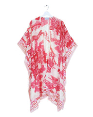 One Hundred Stars Giant Willow Throwover - Fuchsia
