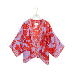 One Hundred Stars Giant Willow Violet Kimono