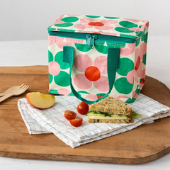 Rex London Lunch Bag - Pink and Green Daisy