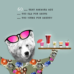 Sally Scaffardi - Age 60 Awkward Age Card