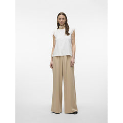 Vero Moda - Emily Gathering Top - Snow White