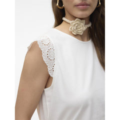 Vero Moda - Emily Gathering Top - Snow White