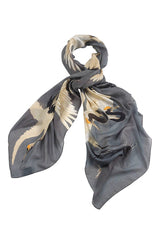 One Hundred Stars-Stork Slate Grey Scarf
