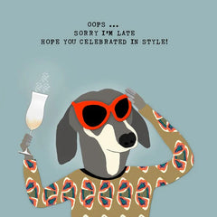 Sally Scaffardi- Belated Birthday Card