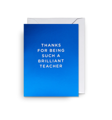 Lagom Thanks For Being Such A Brilliant Teacher Mini Card
