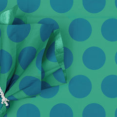 Tissue paper (10 sheets) - Blue on turquoise Spotlight