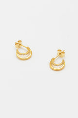 Estella Bartlett - Pave Curl Hoops