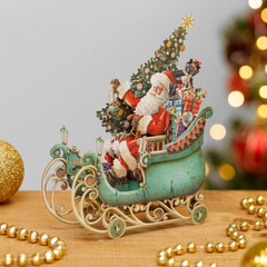 Me&McQ Santa’s Sleigh 3D Christmas Card