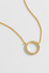 Estella Bartlett- Circle CZ Necklace