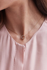 Estella Bartlett- Circle CZ Necklace