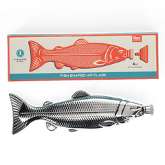 Rex London Fish Shaped Hip Flask