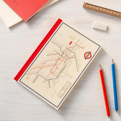 Rex London - TFL Heritage - Tube Map A5 Notebook
