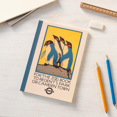 Rex London - TFL Heritage - Vintage Zoo Poster A5 Notebook