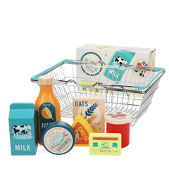 Rex London - Wooden Shopping Basket Playset