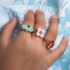 Rex London - Ladybird Rings - Set of 3