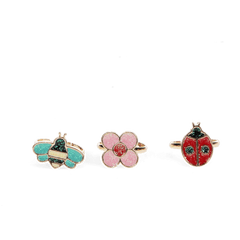 Rex London - Ladybird Rings - Set of 3