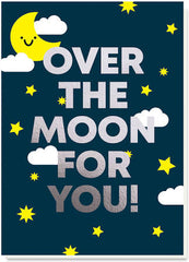 Stormy Knight Over The Moon For You Card