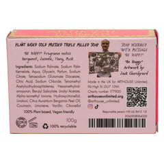 Arthouse Unlimited Be Happy Triple Milled Plant Based Soap