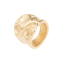 Moments Chunky Textured Gold Ring