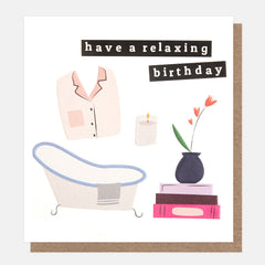 Caroline Gardner Relaxing Birthday Card