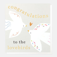 Caroline Gardner Congratulations Lovebirds Card