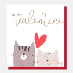 Caroline Gardner Cats Valentines Card