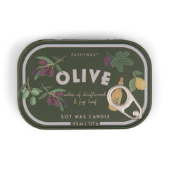 Paddywax Bistro Olive Tin Candle - Fig Olive