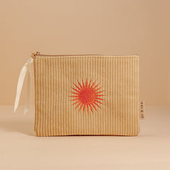 Cai & Jo - Corduroy Pouch in Pale Ochre