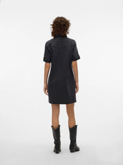 Vero Moda Jennie Short Denim Dress - Black