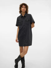 Vero Moda Jennie Short Denim Dress - Black