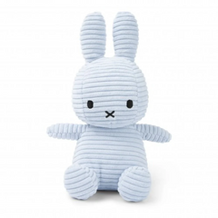 Miffy Sitting Corduroy Plush - Ice Blue