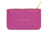 Estella Bartlett Card Purse - Magenta Live As You Dream