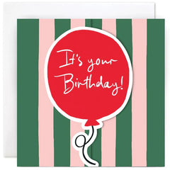 Susan O’Hanlon Fold Out Balloon Birthday Card