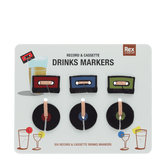 Rex London - Music Drinks Markers - Set of 6