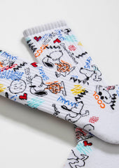 Peanuts - Be Snoopy Urban White Organic Cotton Socks