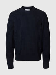 Selected Homme - Crew Neck Knit Jumper in Black
