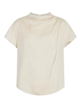 Vila - Elmina Funnel Neck Top in Birch