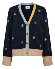 Numph - Atmy Cardigan in Dark Sapphire