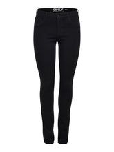 Only - Regular Waist Skinny Black Denim Jeans