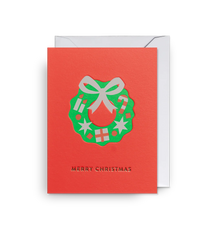 Lagom Design - Festive Wreath Christmas Mini Card