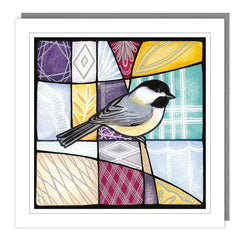 Tracks Publishing - Blue Tit in Stained Glass Christmas Cards - Pack of 5