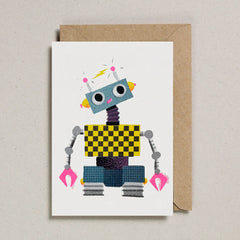 Petra Boase - Happy Birthday Robot Card
