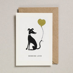 Petra Boase - Dog with Balloon Iron On Charm Card