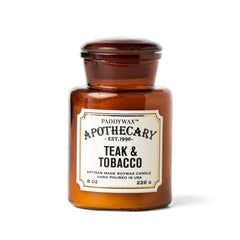 Paddywax Apothecary Candle - Teak & Tobacco