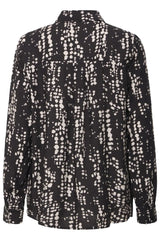 Fransa Ariana Blouse - Black Driz Drop