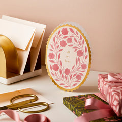 Wanderlust Rose Flora All My Love Card